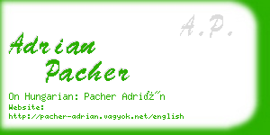 adrian pacher business card